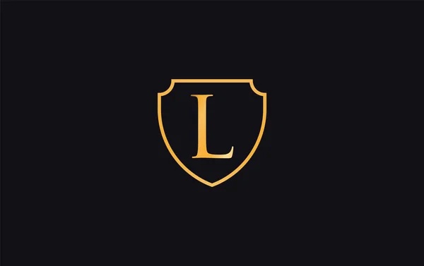 Símbolo Proteção Escudo Design Vetorial Monograma Escudo Luxo Real Escudo — Vetor de Stock