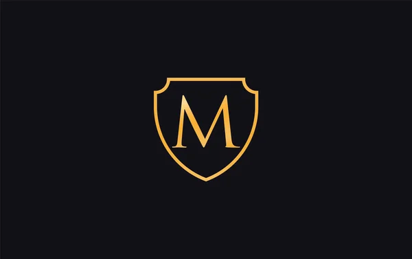 Pajzs Védelem Szimbólum Királyi Luxus Pajzs Monogram Vektor Design Pajzsvédelmi — Stock Vector