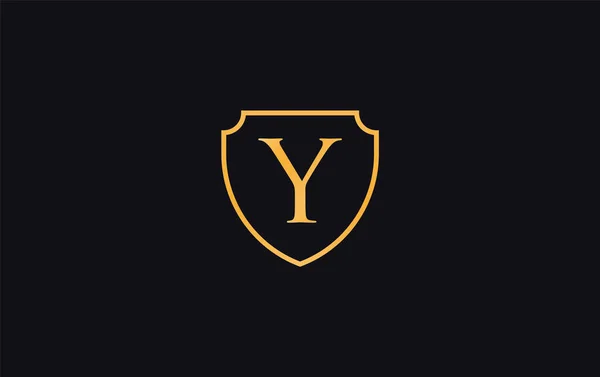 Символ Захисту Щита Королівська Монограма Розкоші Векторний Дизайн Логотип Захисту — стоковий вектор