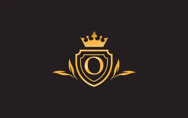 Вектор Короны Символ Щита Вектор Монограммы Королевского Щита Абстрактный Дизайн — стоковый вектор