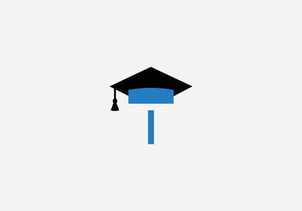 Academic education symbol and Student hat logo. Education cap monogram and Graduation cap symbol and university graduation sign