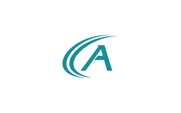Growth Arrow Icon Vector Financial Logo Design Letter Alphabet — Vetor de Stock