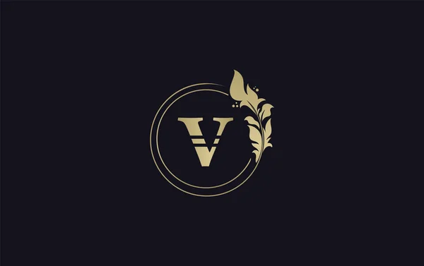 Золоте Коло Значок Листя Краси Логотип Кола Дизайн Вектор Красива — стоковий вектор