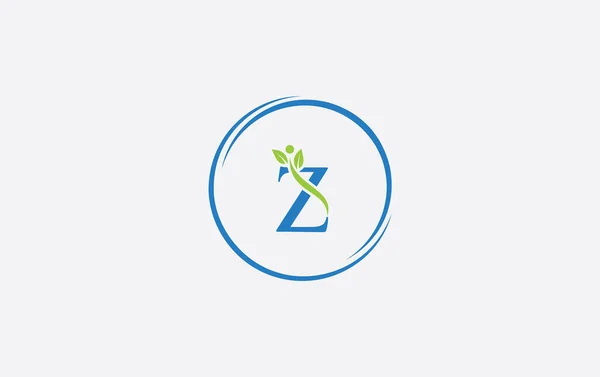 栄養と健康的なロゴデザインベクトル 手紙と医療や医師の提案栄養と健康的なサインやロゴのシンボル エコロゴデザイン — ストックベクタ