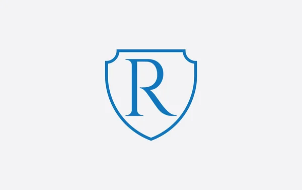 Shield Protection Symbol Royal Luxury Shield Monogram Vector Design Shield — Vector de stock