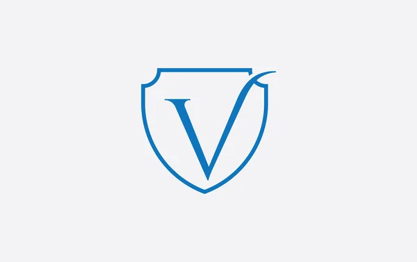 Shield Protection Symbol Royal Luxury Shield Monogram Vector Design Shield — Stockvektor