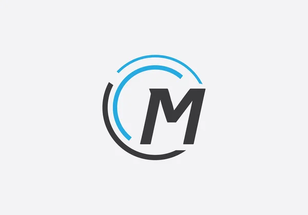 Technologie Tech Verbinden Cirkel Logo Ontwerp Vector Met Alfabet Merk — Stockvector