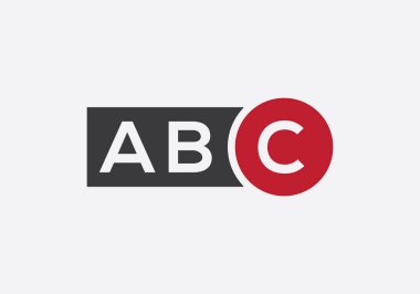 İlk Harf ABC Logo Tasarım Şablonu. Özet Harf ABC Bağlı Logo