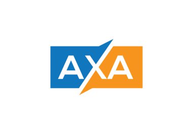 İlk Harf AXA Logo Şablon Vektör Tasarımı. Yaratıcı Soyut Harf AXA Logo Tasarımı