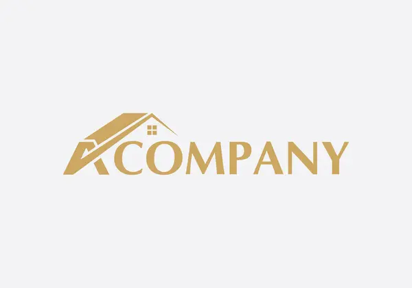 Inmobiliaria Propiedad Construcción Diseño Logo Para Empresa Signo Corporativo — Vector de stock