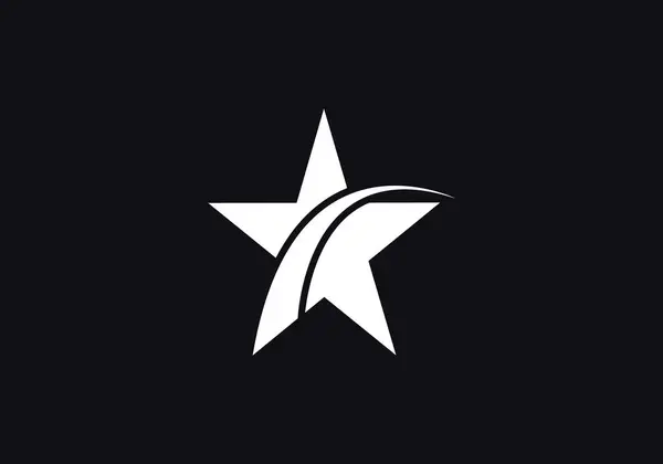 Ícone Estrela Desenho Ilustração Vetorial Símbolo Adequado Para Qualquer Finalidade — Vetor de Stock
