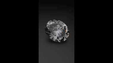 oval şekilli elmas 3D görüntüleme