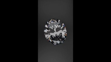 oval şekilli elmas 3D görüntüleme