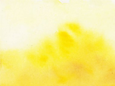 Suluboya ile sarı soyut arkaplan çizimi