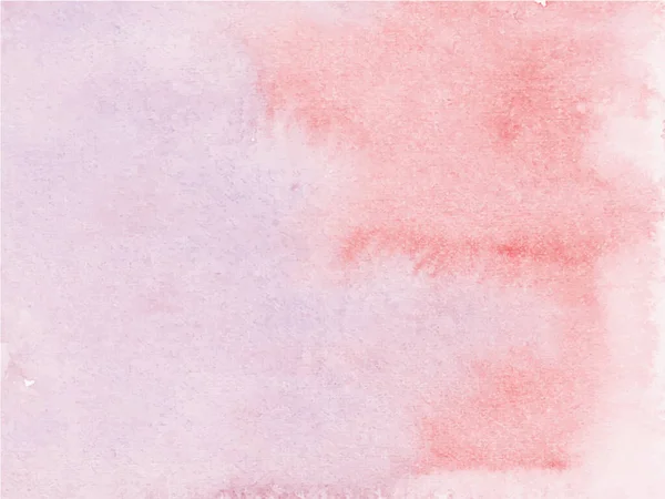 Розовый Цвет Руки Окрашены Акварелью Абстрактный Акварельный Фон Векторная Текстура — стоковый вектор