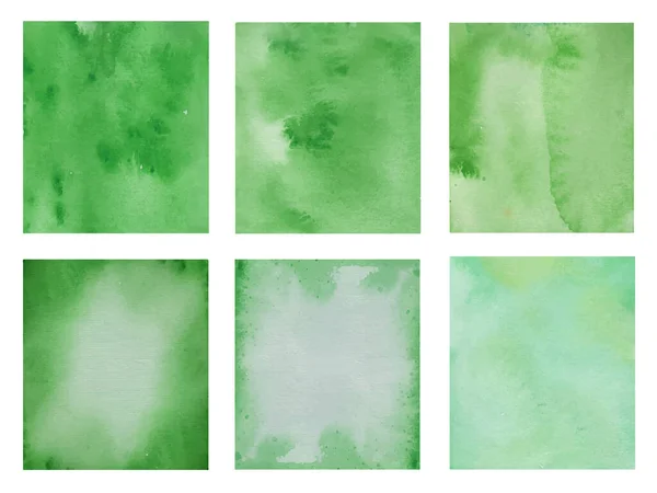 Абстрактная Фоновая Иллюстрация Зеленым Акварельным Цветом — стоковый вектор