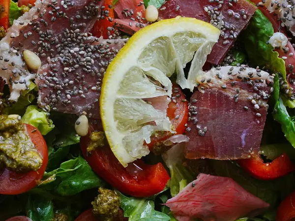  Sağlıklı salata, yakın çekim