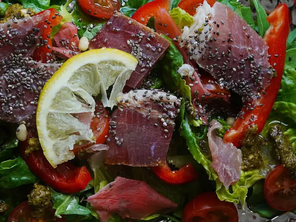  Sağlıklı salata, yakın çekim