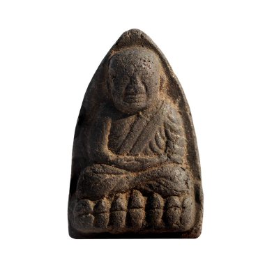 Tılsımlar, Macro Thai Buda tılsımı beyaz arka planda izole edilmiş..