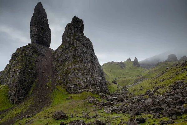 stock image The Old Man of Storr on The Storr Mountain, Isle of Sky in the Scottish Highlands