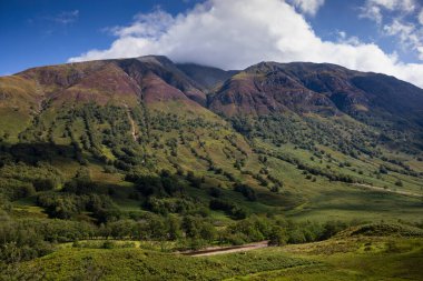 Fort William, İskoçya 'daki Ben Nevis Dağı manzarası