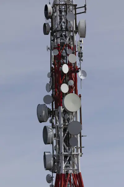 stock image Repeater antennas, repeater antennas, mobile telephony, repeater antenna tower