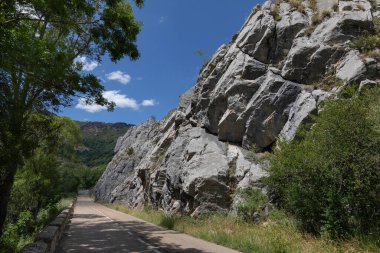 Leon, İspanya 'daki Vegacervera Geçidi' nde LE-315 Otoyolu.