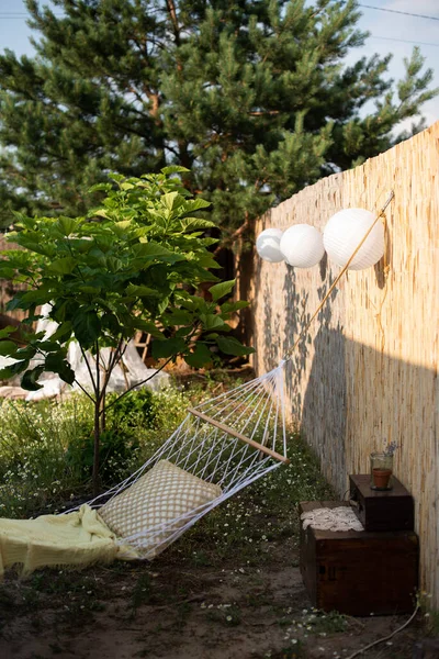 정원에 베개가 — 스톡 사진