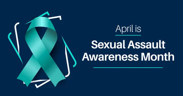 Cinsel Saldırı Farkındalığı ve Önleme Ayı afişi. Nisan 'da gözlemlendi. SAAM.