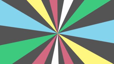 Özürlülük Gururu. Dönen güneş patlaması geçmişi. Dönen renk çizgileri döngüye alınabilir canlandırma. 