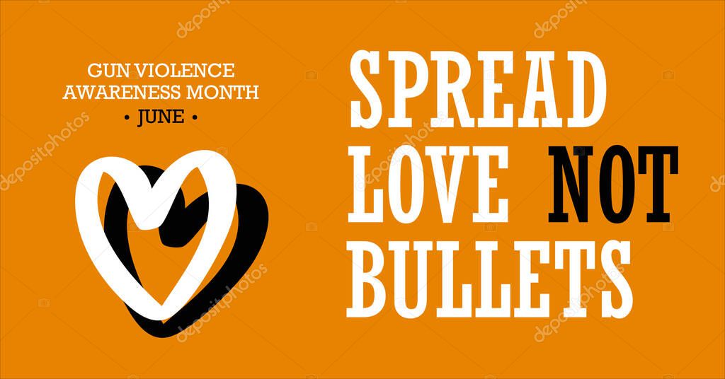 Gun Violence Awareness Month June Campaign Banner with 