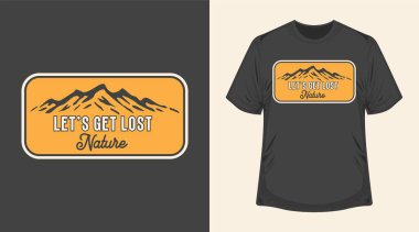 Outdoor Adventure T Shirt Mock Up Design apparel for fishing hunting camping hiking colorfull print background clipart