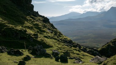 İskoçya 'daki güzel dağ manzarası