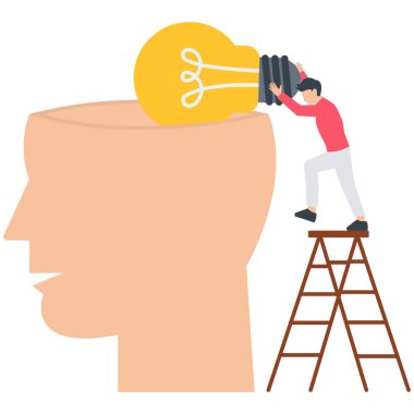 Yeni fikirler deneyen, yeni fikirleri araştıran ya da test eden, başarılı bir çözüm bulan ya da yeni bir iş fikri deneyen, kafası ampul fikri deneyen bir adam..