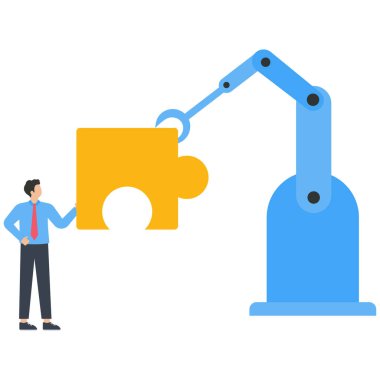 Yenilik inşa etmek için robot ve karakterlerin işbirliği