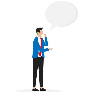 Düşünceli ve düşünceli bir süreç, iş adamı doğru kararı düşünüyor.