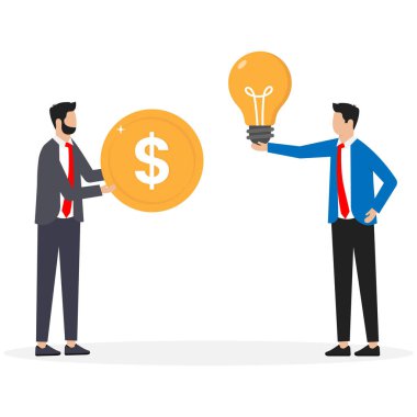 Girişim sermayesi, finansman için proje sunumu veya Venture sermaye yatırımı, para için fikir satmak veya başlangıç projesi için melek yatırımı