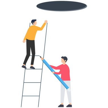 İş danışmanlığı, koçluk veya danışmanlık, başarı, liderlik veya iş geliştirme desteği, danışmanlık, iyileşmeye yardımcı olmak için tavsiye ve güven, insan akıl hocası iş arkadaşı kavramı