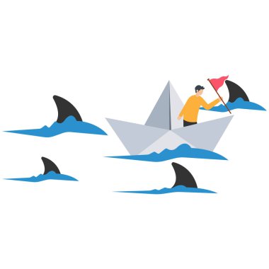 Risk alan, tehdit eden ya da başarıya meydan okuyan, kriz, kararlılık ya da zorlukların üstesinden gelen, tehlike tehditleri arasında bir gemi