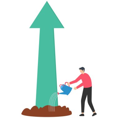 Büyüyen iş kar, büyüyen yatırım ya da refah, büyüyen ya da biriken zenginlik, yükselen varlık fiyatı, büyüyen şirket için özenle akan su