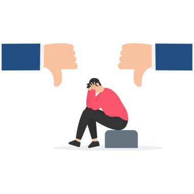 Olumsuz geribildirim, kötü eleştiri ya da bir yıldız müşteri geri bildirimi, kötü ya da kötü kalite kullanıcı deneyimi, düşük reyting sonucu ya da hayal kırıklığı,