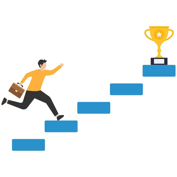 Başarı, başarı veya ödül için motivasyon Çalışanları geliştirmek ve başarılı olmak için motive eder, yardım, ödül, büyüme çubuğu grafiği kazanan ödülü yakalamak için