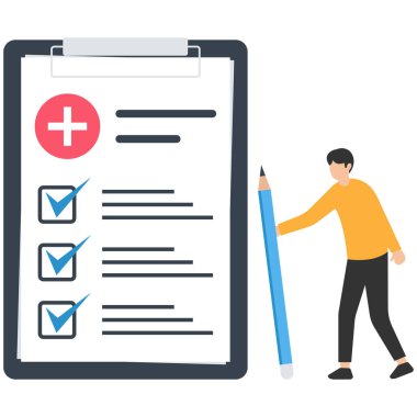 Tıbbi pano, reçete veya sigorta belgesi, sağlık kontrolü veya doktor teşhisi, ilaç veya sağlık sigortası denetim listesi, tıbbi pano reçetesi tutulması