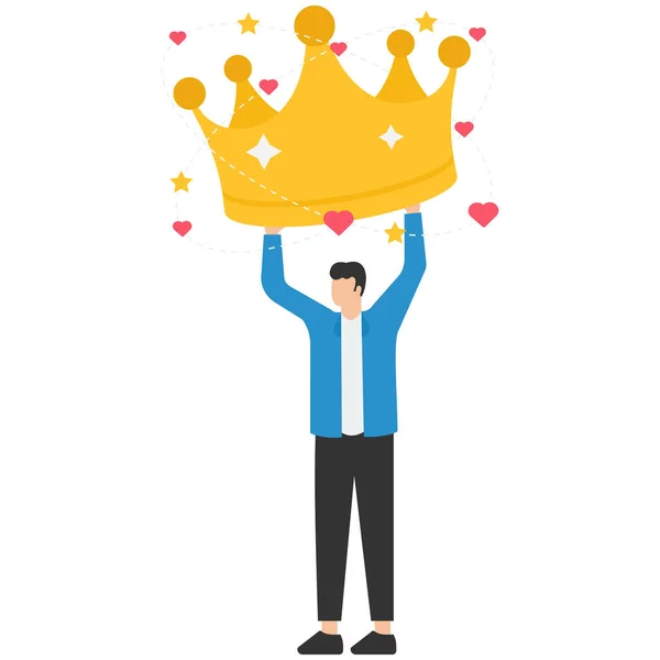 Narcissist people, Extreme self involvement too much confident disorder, So proud attitude egocentric person, Admire himself and proud of his crown