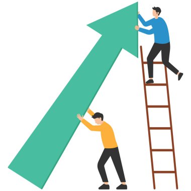 İş arkadaşları, başarı sürecinin iyileştirilmesine yardımcı olmak amacıyla kâr, Takım ve toplum geliştirme veya kalkınma planı, büyüme için okun taşınmasına yardımcı olurlar