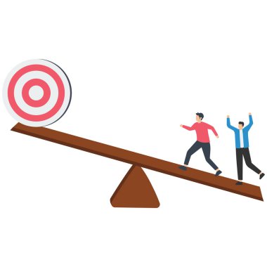 İş büyümesi ve kariyer yolu, büyümek için basamakları tırmanmak, hedef kavramı elde etmek için hırs ve liderlik.