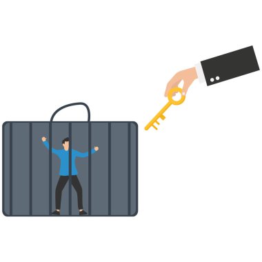 Özgürlük, hapisten kaçmak, ilham vermek ya da kutunun dışında düşünmek, psikoloji ya da zihinsel terapi, özgürlük kavramı için kaçmak.