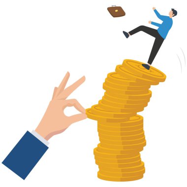 Dev el madeni para yığınından para çekerek yatırımcıların düşmesine, borsa çöküşüne yatırım riskine, para veya likidite geri çekilmesine, piyasa dengesizliğine, istikrarsızlığa ve belirsizliğe yol açtı.