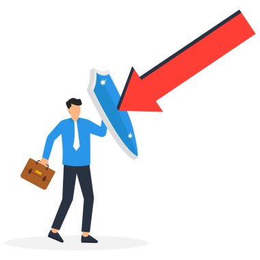 İş adamı kendini büyüyen oktan koruyor