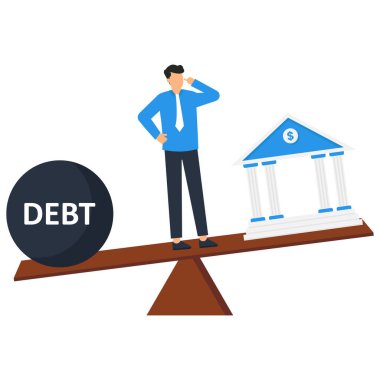 Banka borcu, mortgage ödemesi, Banka kredi faizi oranı veya gelir ve borç veya kredi ödemesi arasındaki denge, mali risk kavramı,
